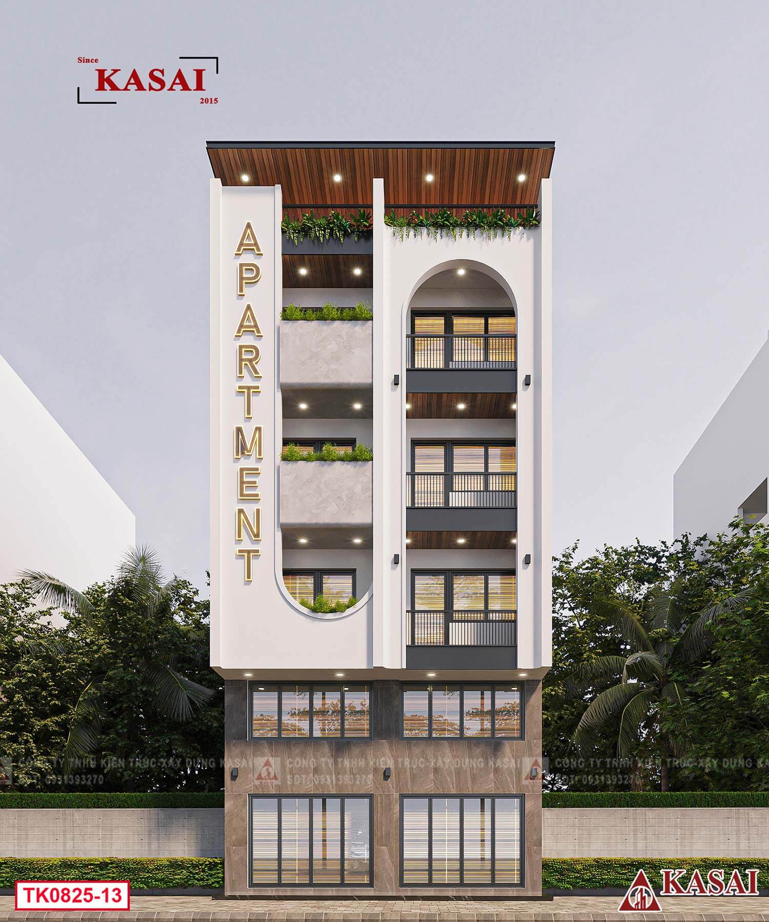 Thiết kế Apartment siêu thoáng