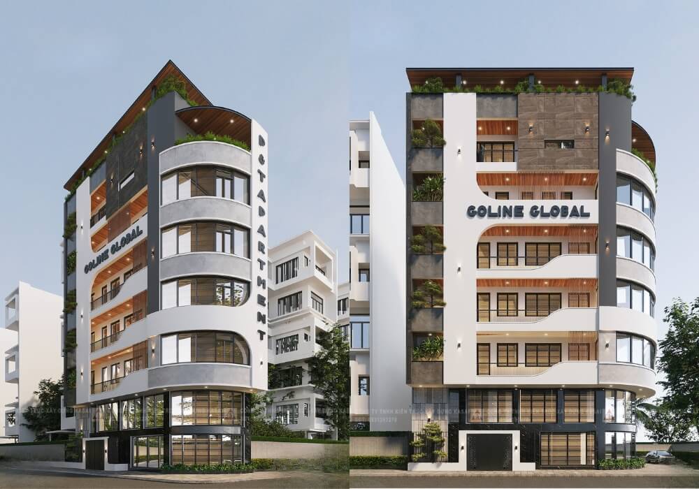 D’Apartment căn hộ cho thuê hiện đại với thiết kế uốn lượn cuốn hút