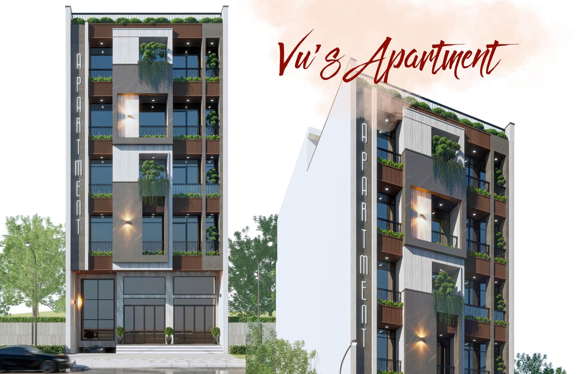 Chiêm ngưỡng thiết kế ấn tượng của toà Apartment cho thuê Đà Nẵng