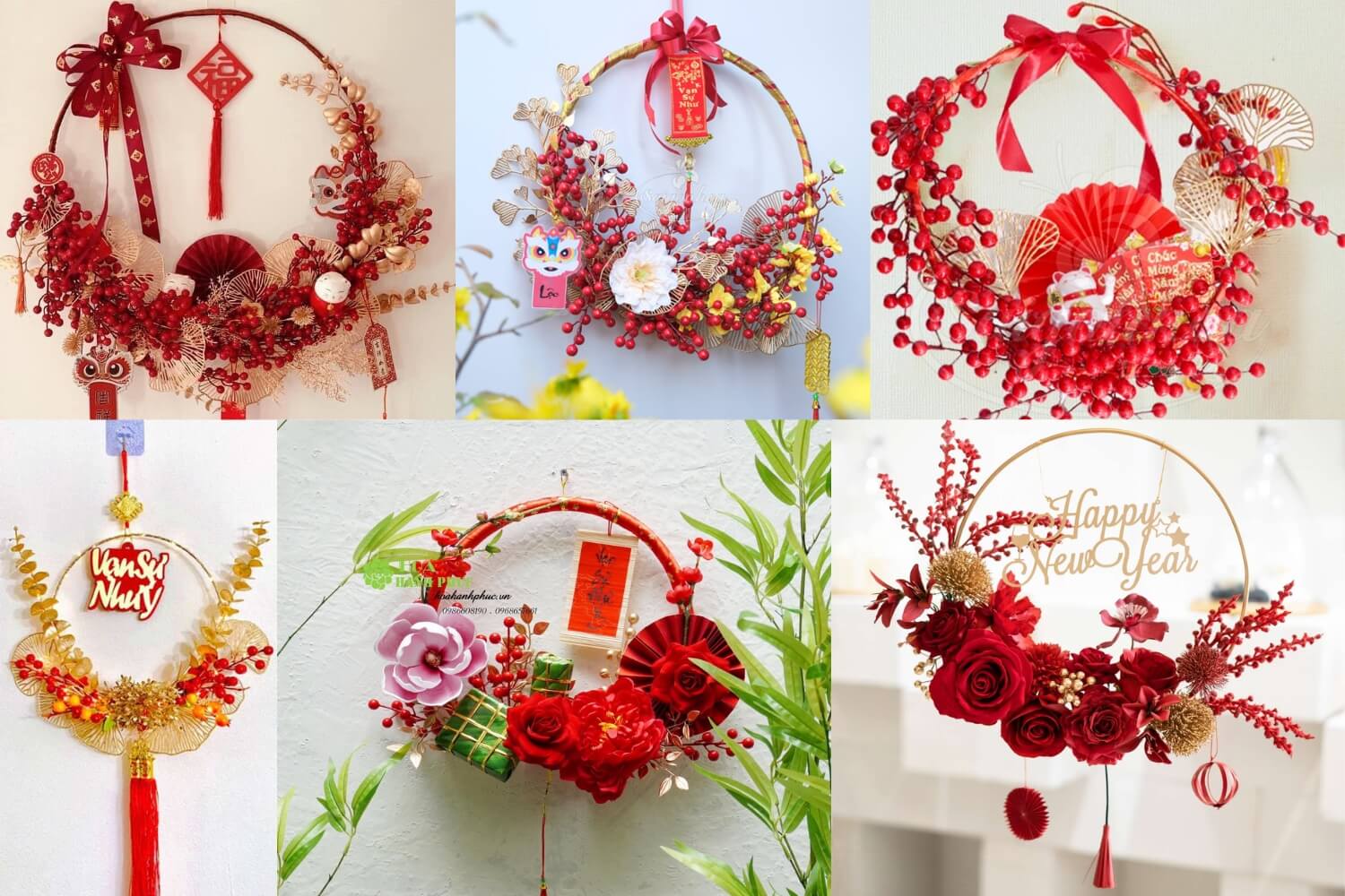 Vòng hoa Tết