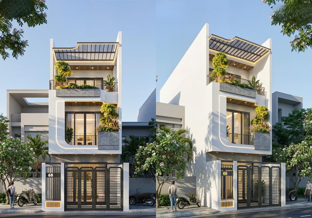 Mẫu nhà 5x25m 3 tầng đẹp ấn tượng theo cách riêng
