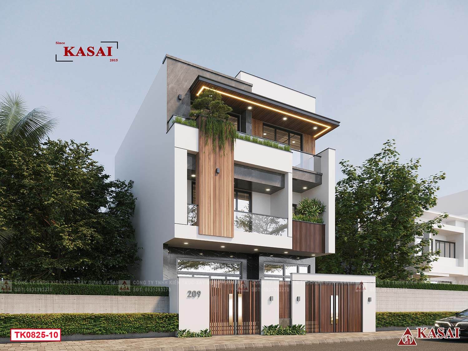 Mẫu nhà biệt thự 8x18m