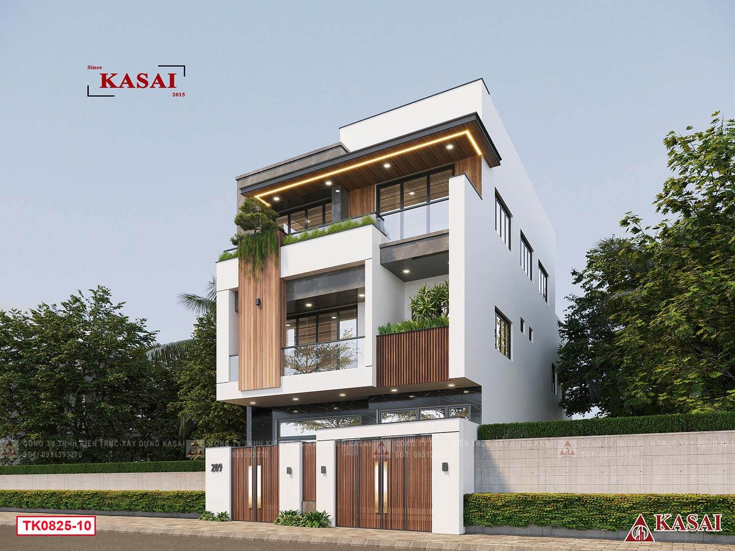 Mẫu nhà biệt thự 8x18m