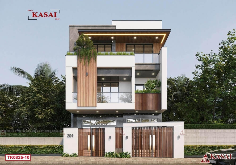 Mẫu nhà biệt thự 8x18m thiết kế mở ngập tràn ánh sáng