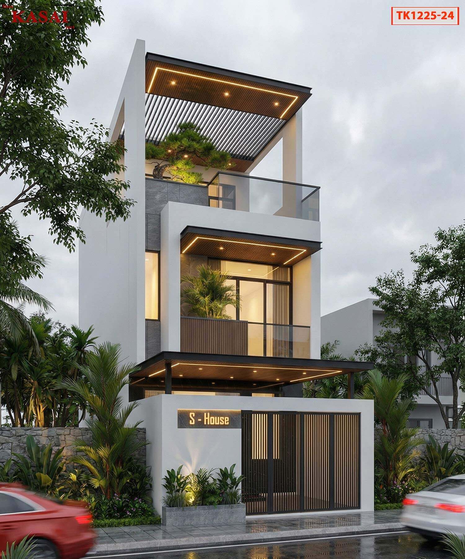 Nhà phố 5x20 tối giản