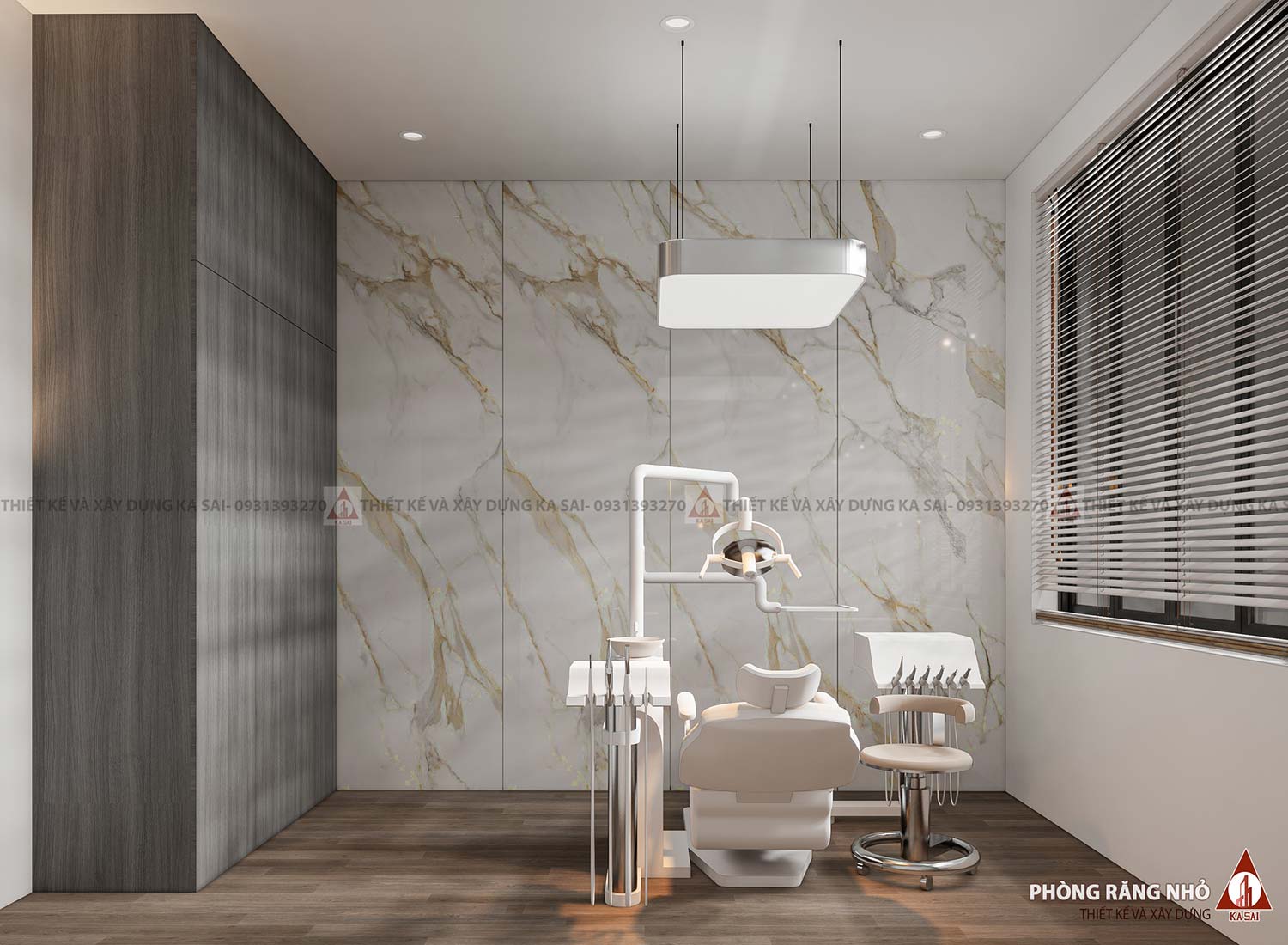 Phòng răng mẫu nhà biệt thự 8x18m