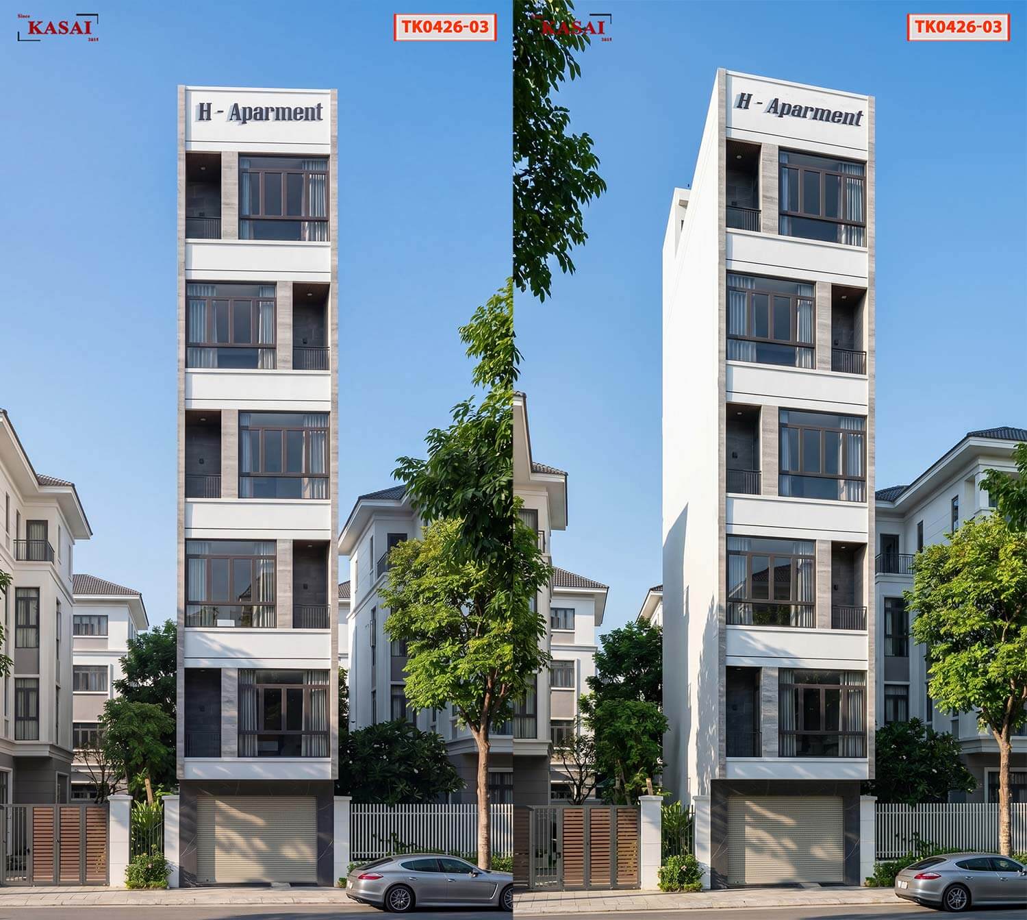 Thiết kế căn hộ cho thuê 7 tầng mini