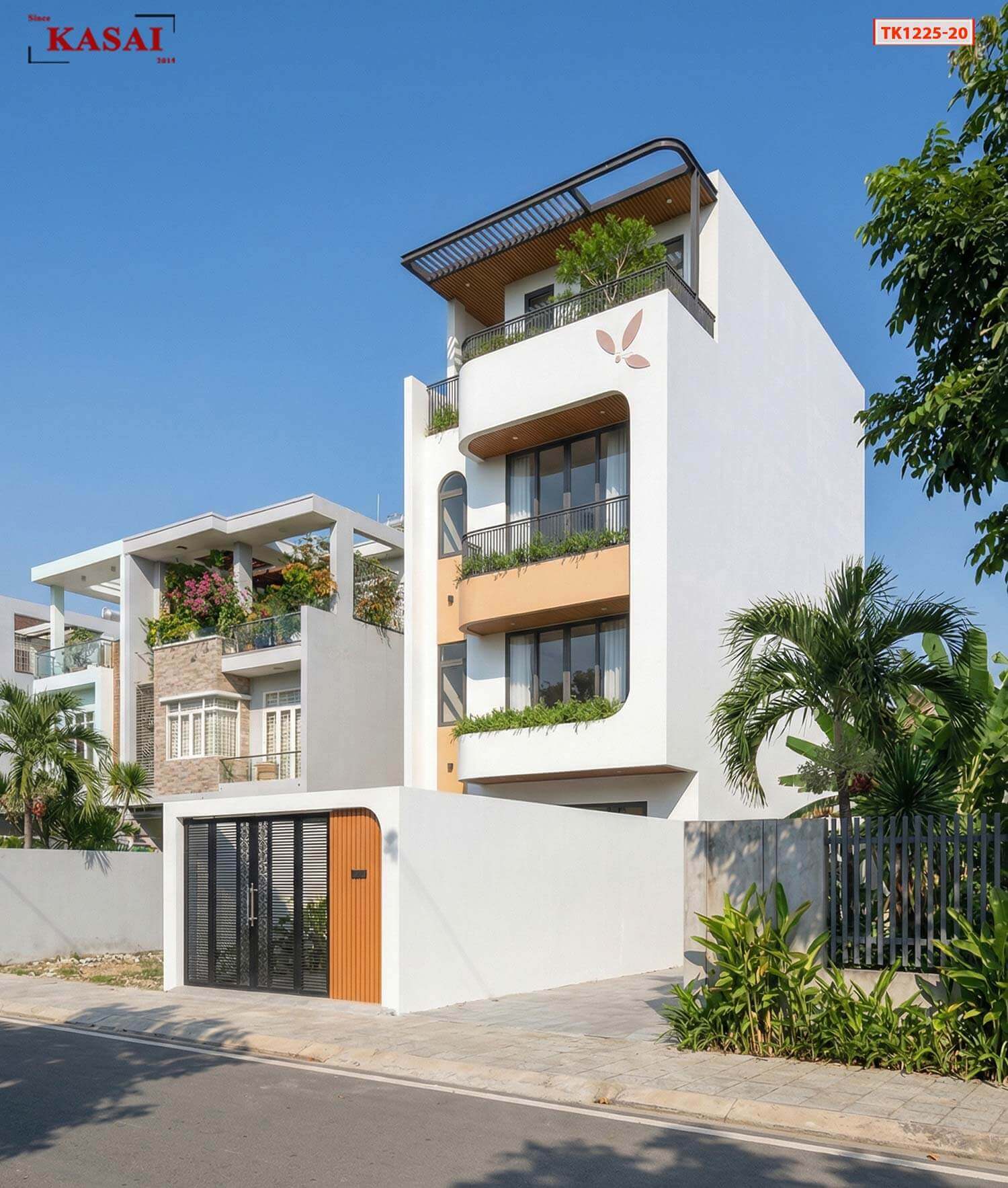 Thiết kế nhà ngang 6m dài 30m 4 tầng