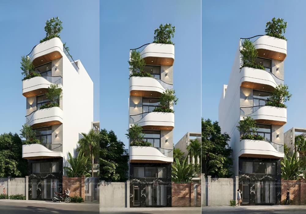 Mẫu căn hộ 5 tầng hiện đại sáng thoáng đầy thu hút