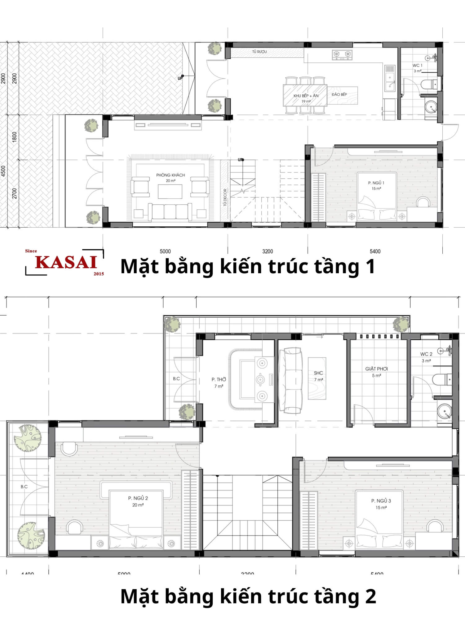 Bản vẽ thiết kế nhà 2 tầng mái Nhật chữ L