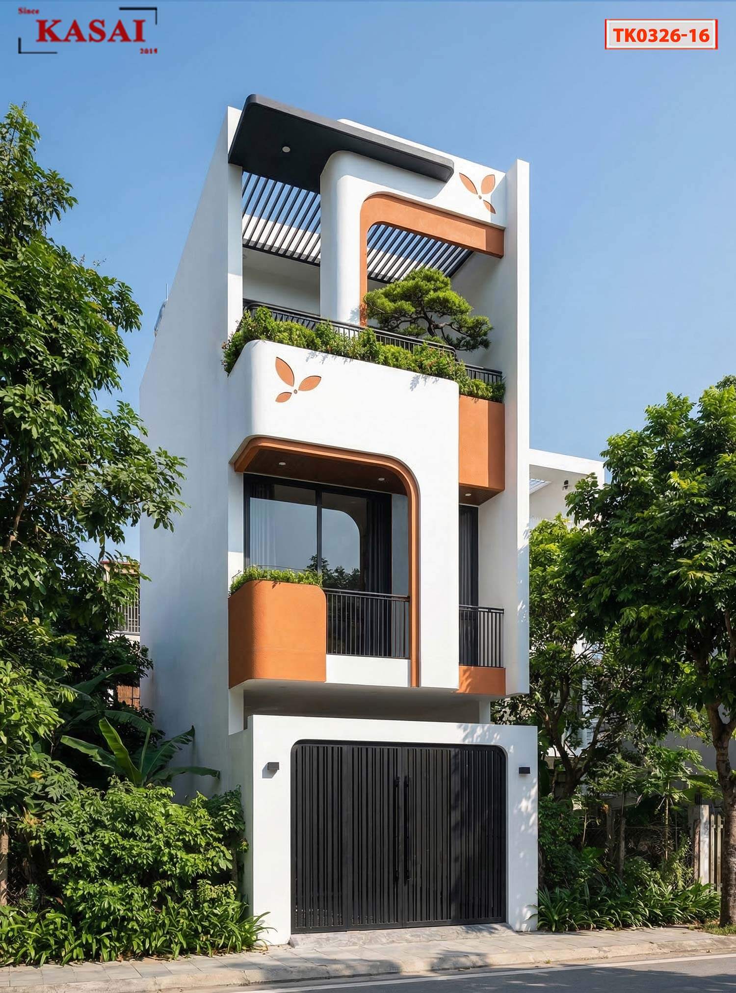 Mẫu nhà 3 tầng 4x15m