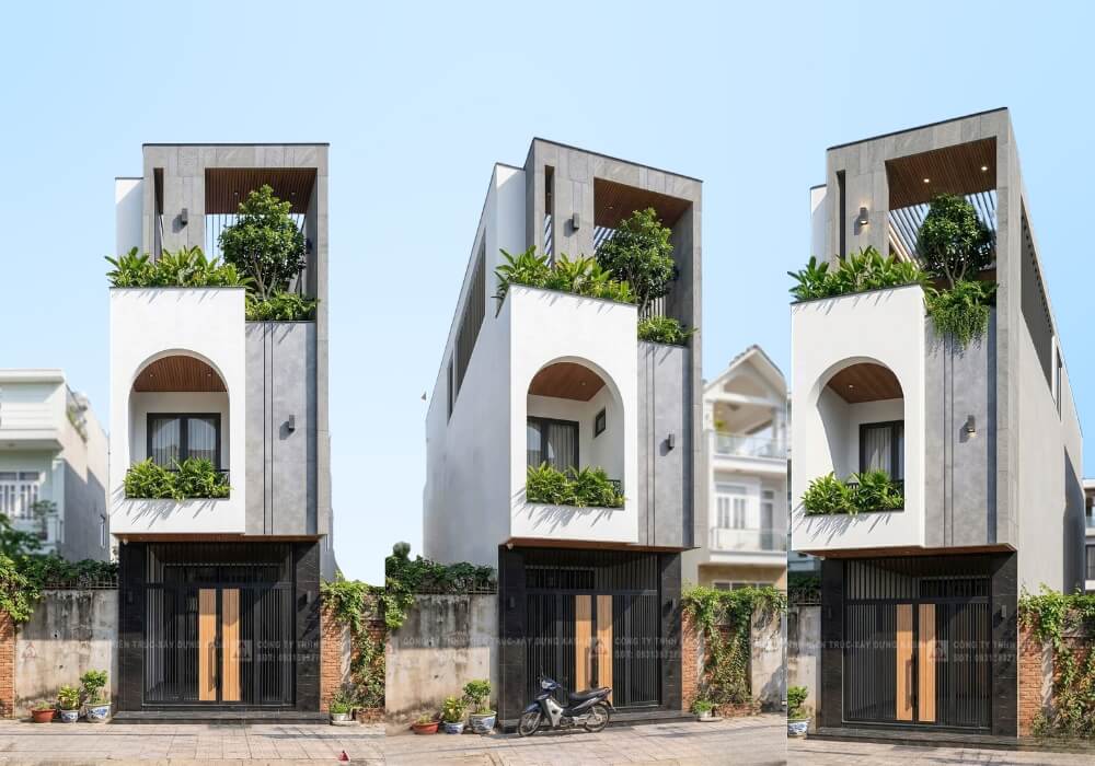 Mẫu nhà ống 3 tầng 4×20 đẹp sang ấn tượng