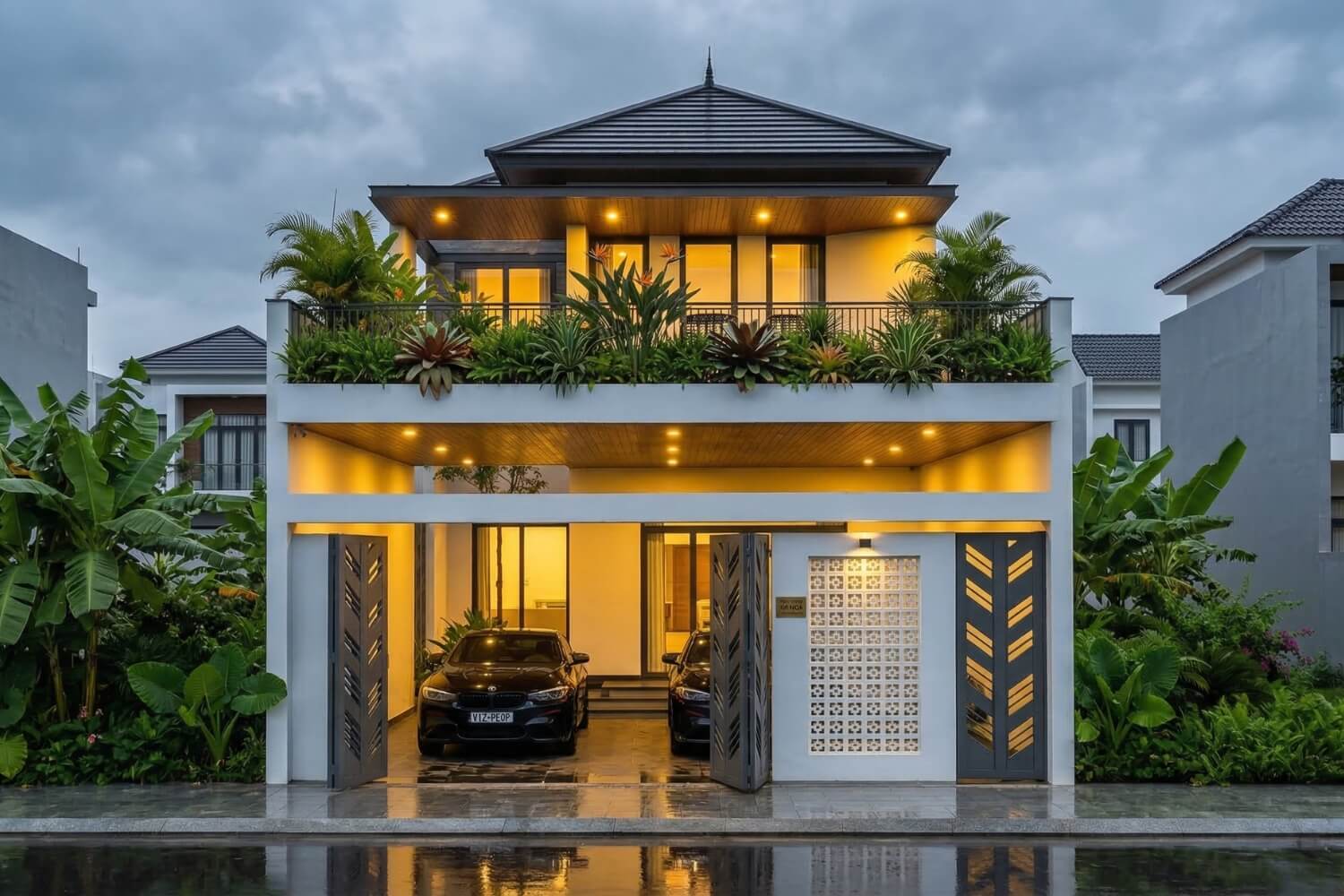 Nhà 7x15m 2 tầng hiện đại