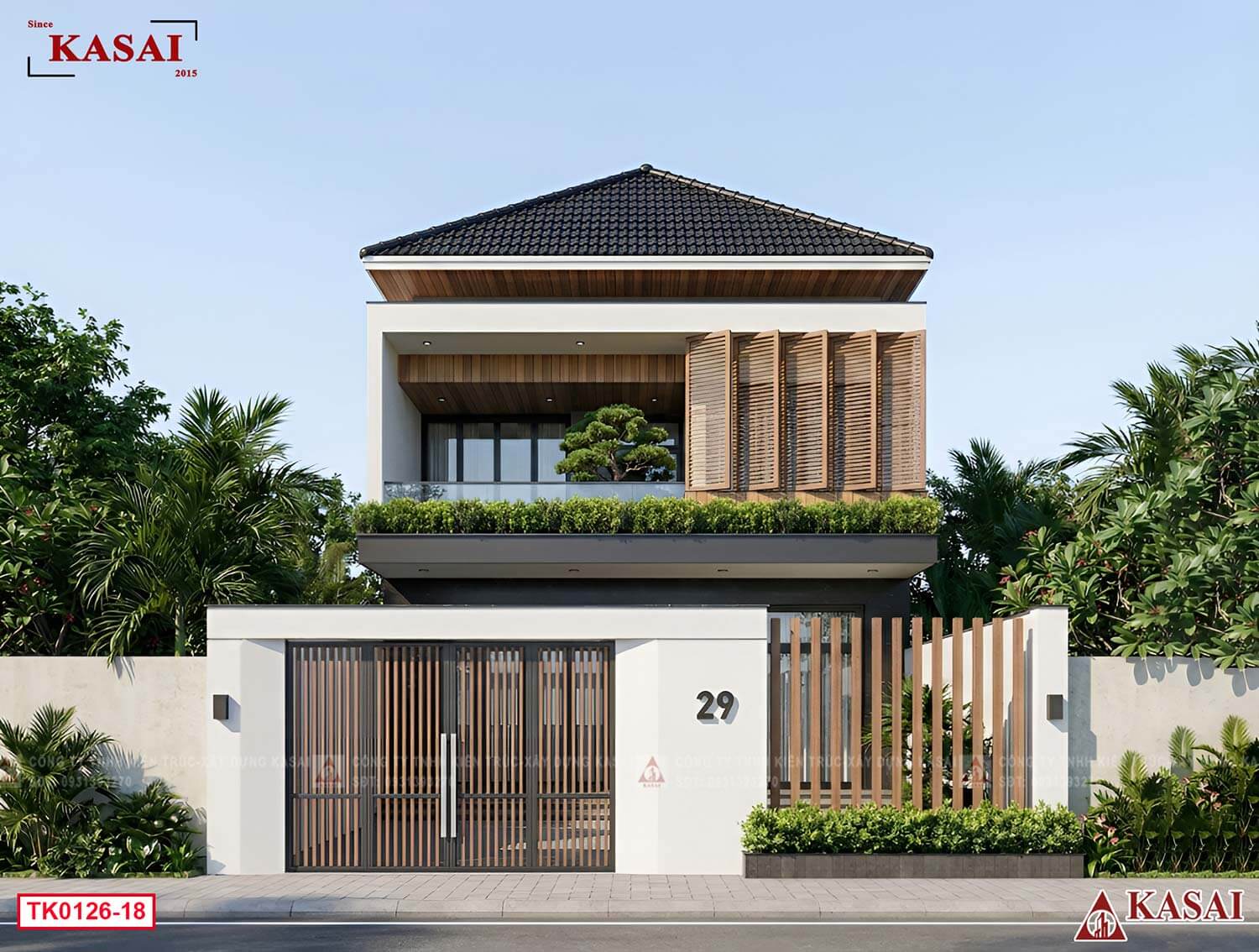 Nhà 7x15m 2 tầng hiện đại