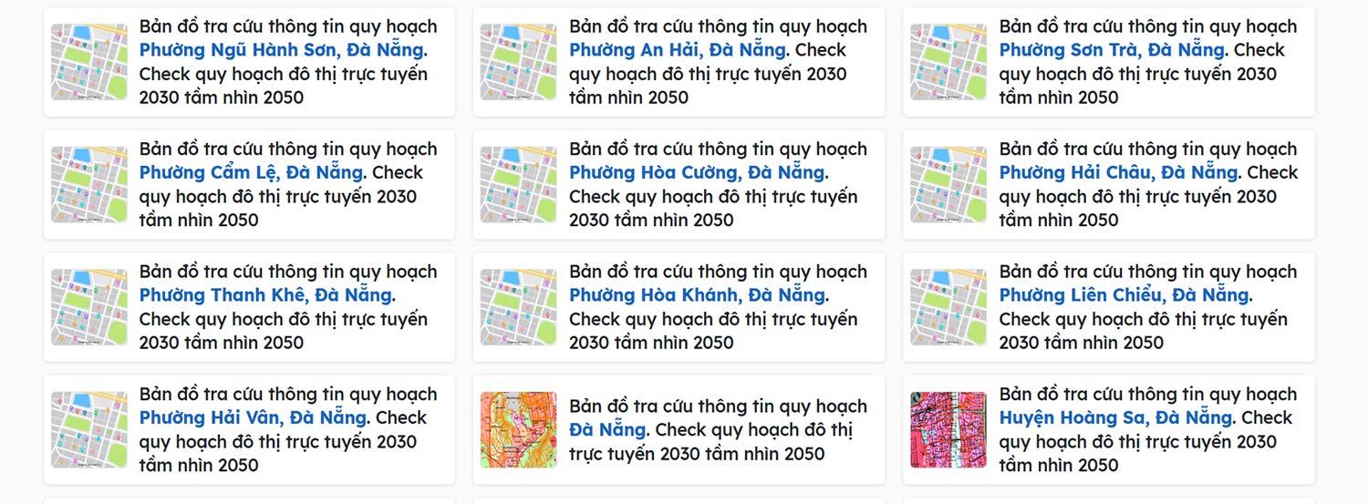 Bản đồ quy hoạch Đà Nẵng năm 2050