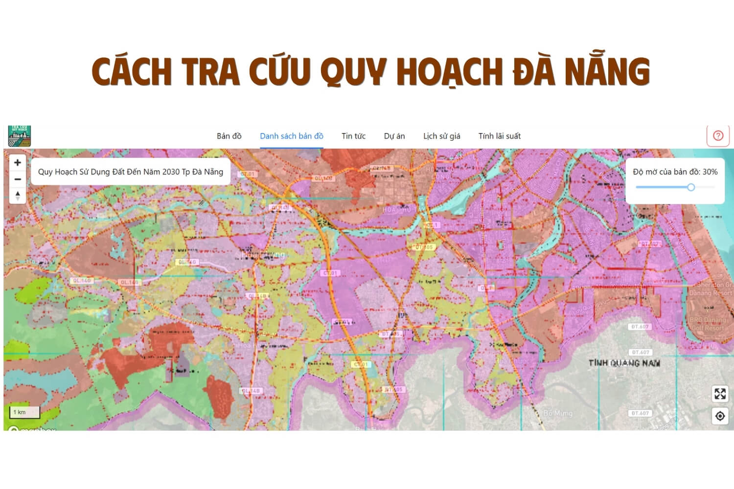 Cách tra cứu quy hoạch Đà Nẵng