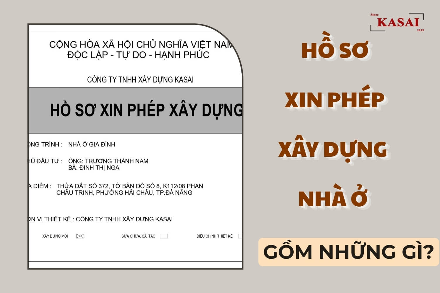 Hồ sơ xin giấy phép xây dựng nhà ở gồm những gì?