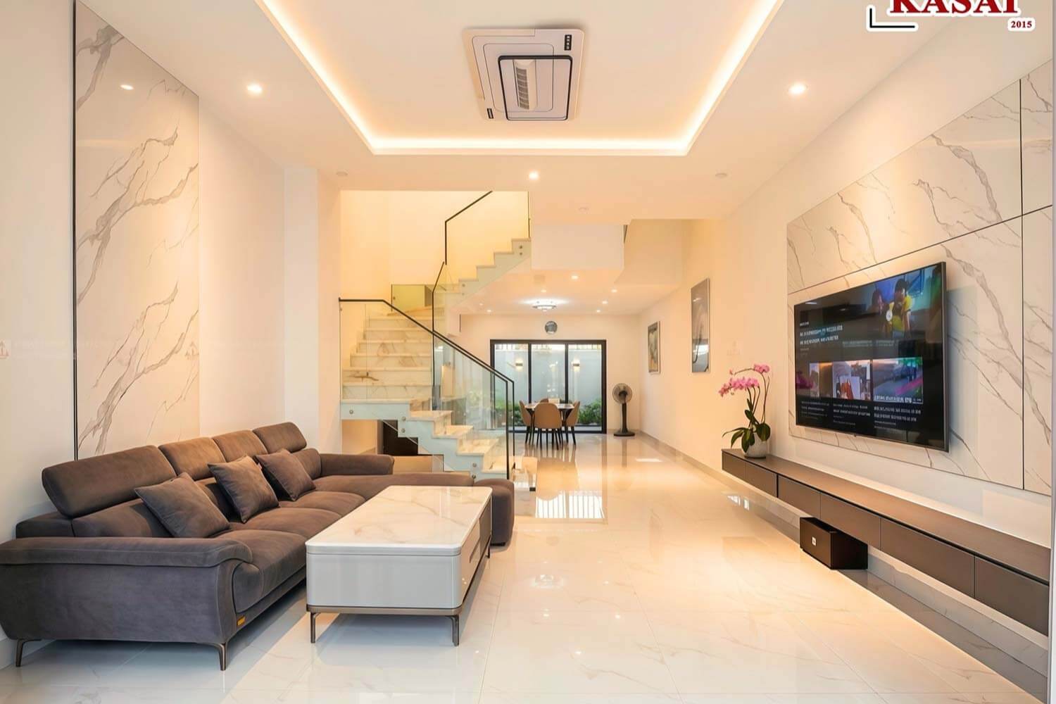 Nhà 3 tầng tối giản, tối ưu không gian, đơn giản mà ấm cúng