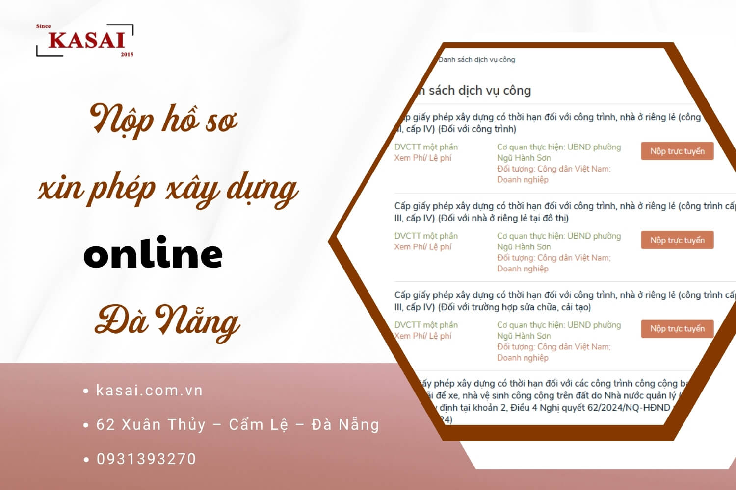 Nộp hồ sơ xây dựng online Đà Nẵng