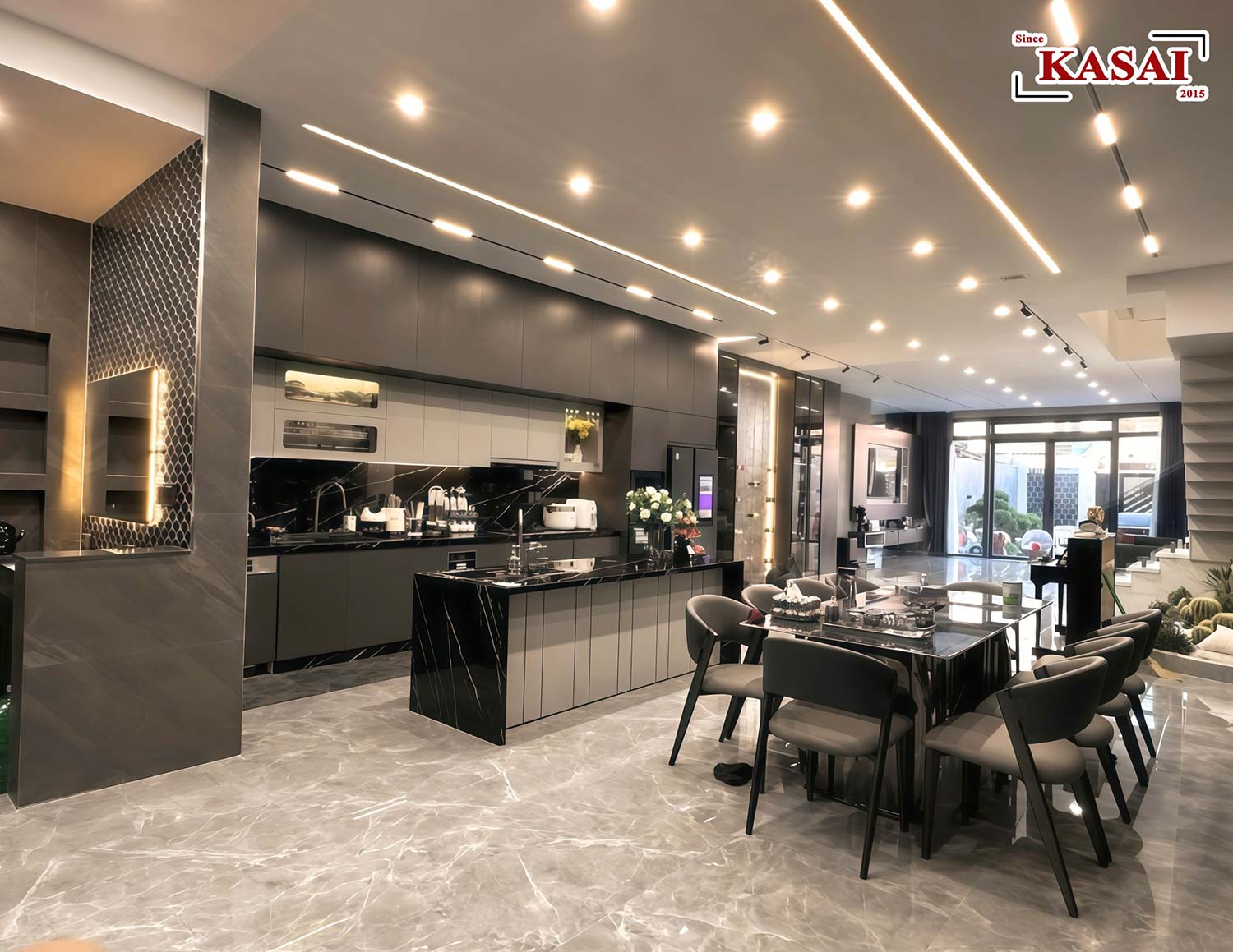 Phòng bếp nhà 2 tầng Vu's House