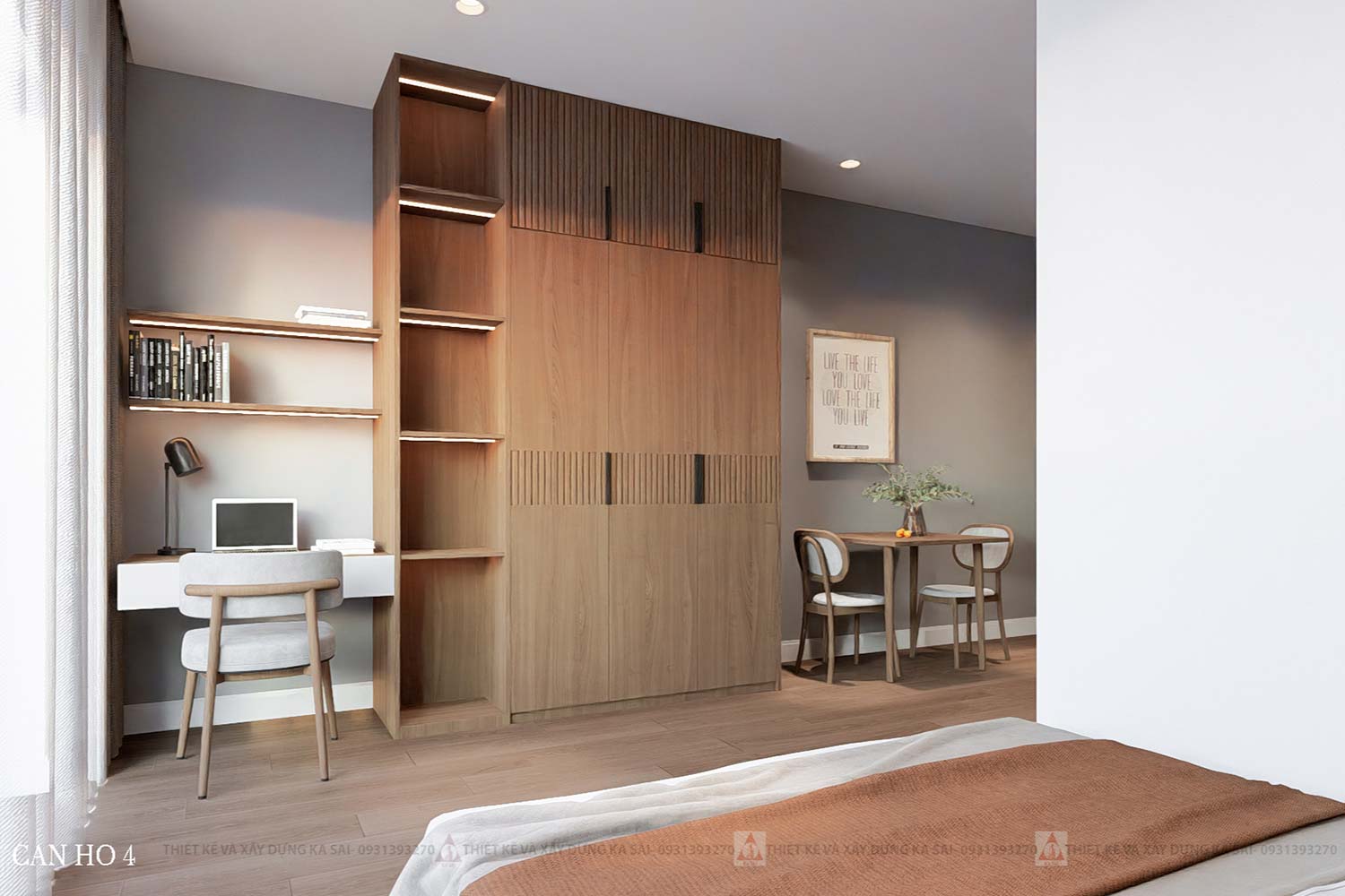 Thiết kế căn hộ cho thuê 6 tầng 5x24m