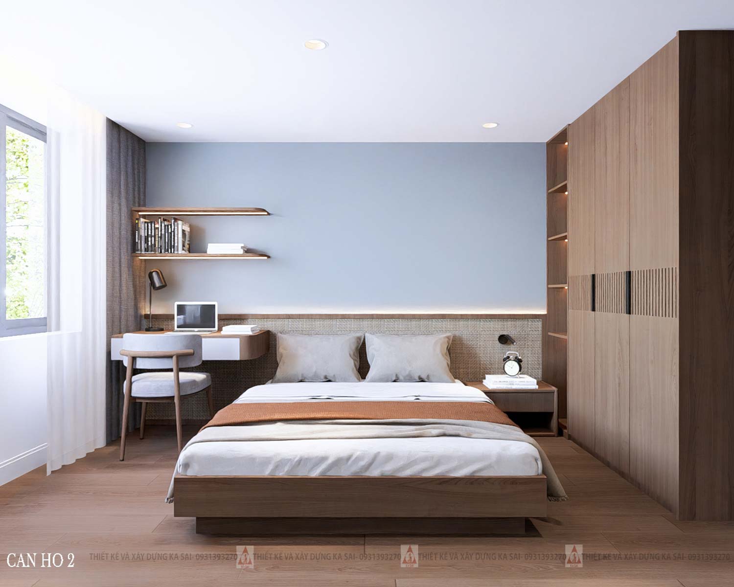 Thiết kế căn hộ cho thuê 6 tầng 5x24m