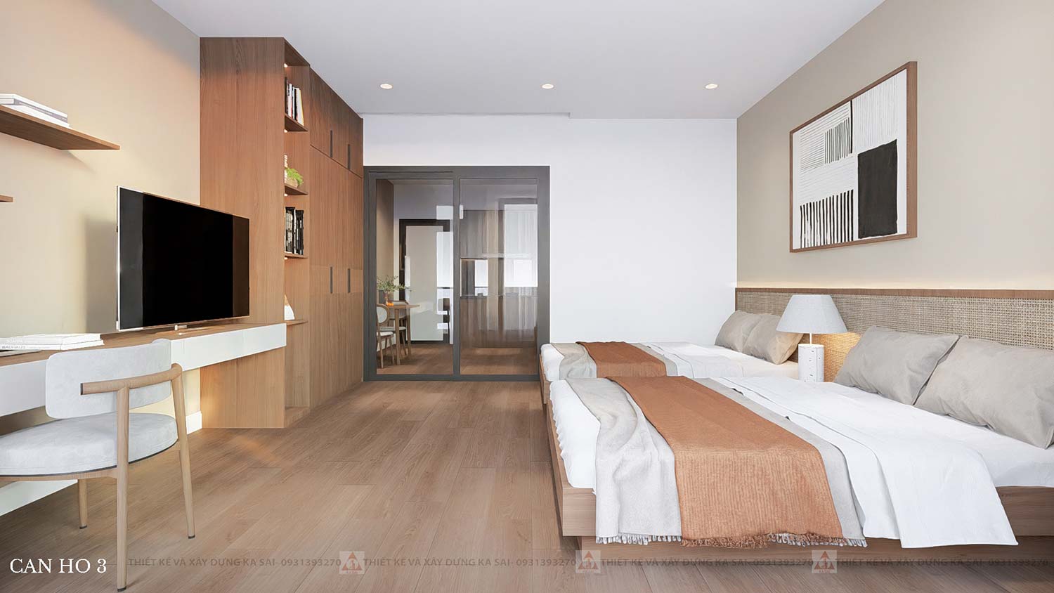 Thiết kế căn hộ cho thuê 6 tầng 5x24m