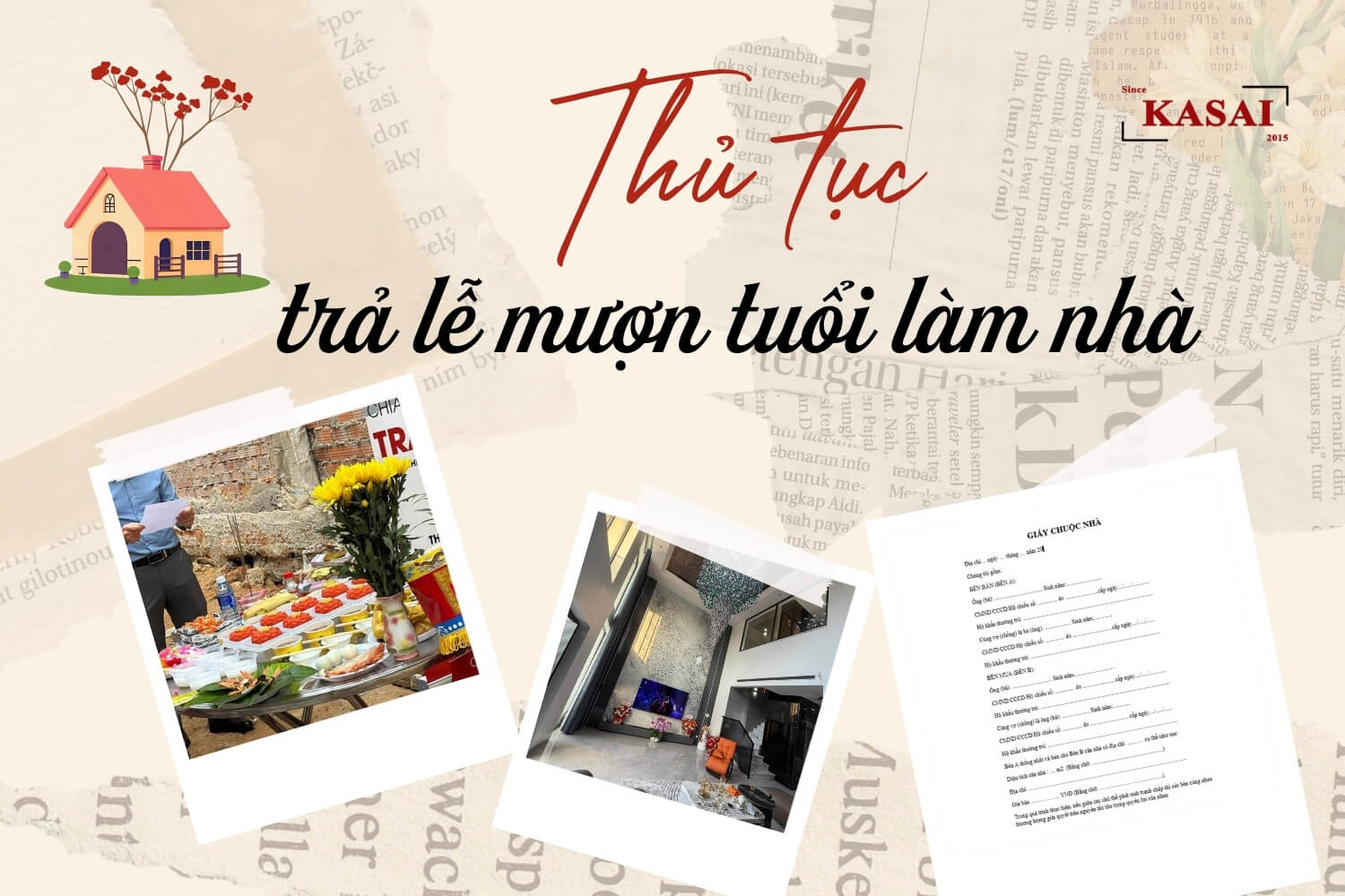 Thủ tục trả lễ mượn tuổi làm nhà