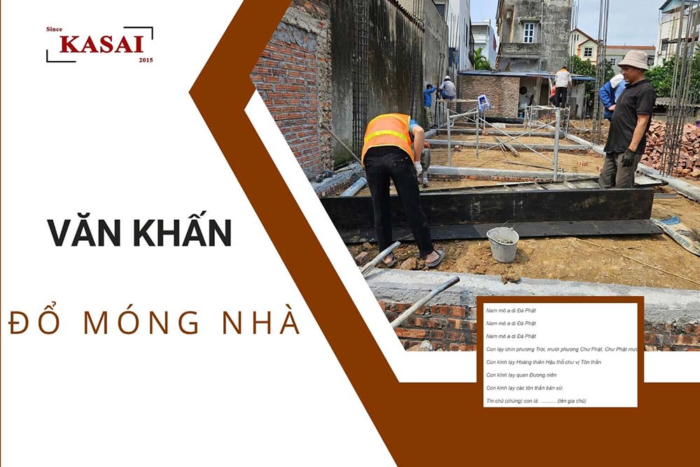 Văn khấn đổ móng nhà