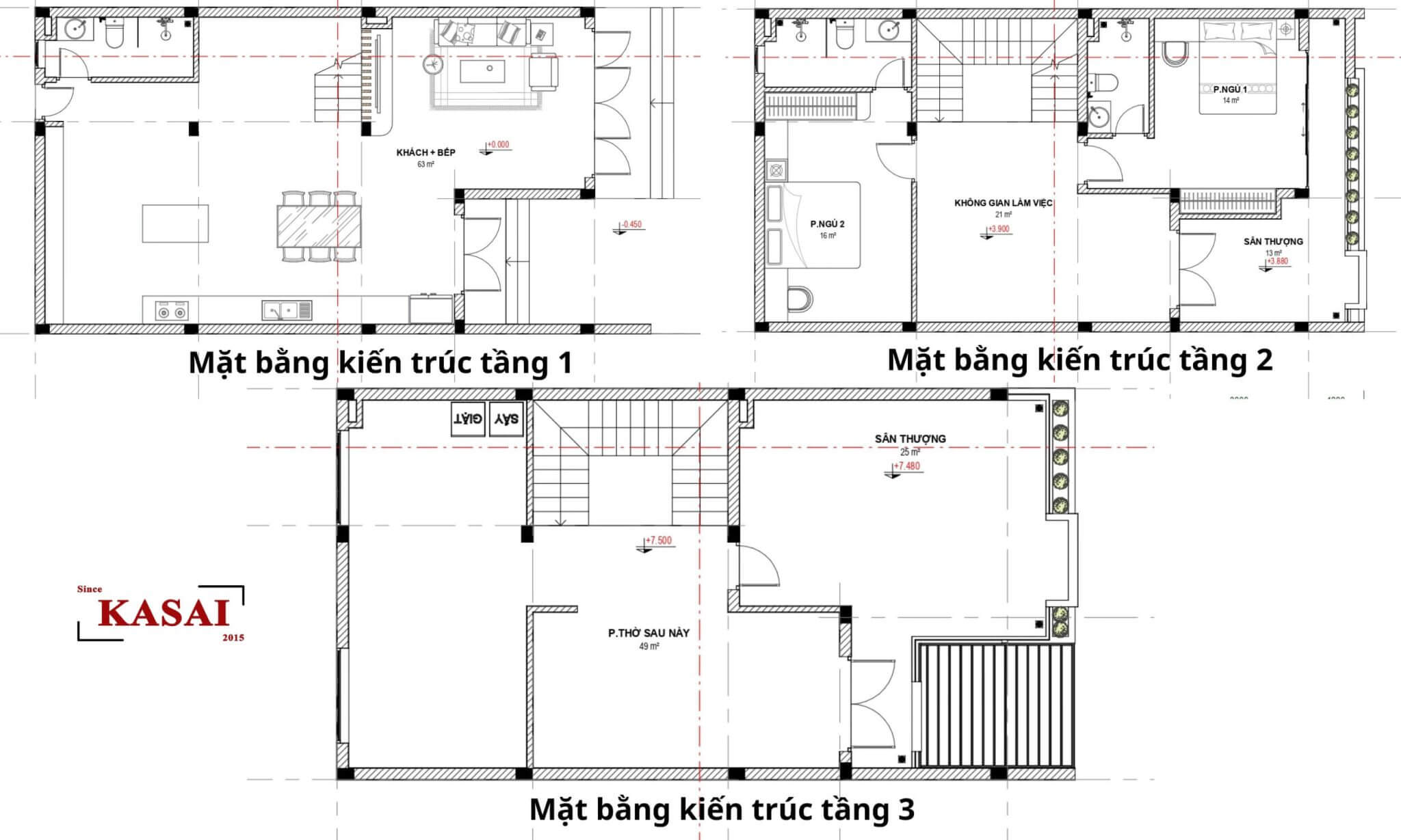 Bản vẽ thiết kế nhà 8x20m