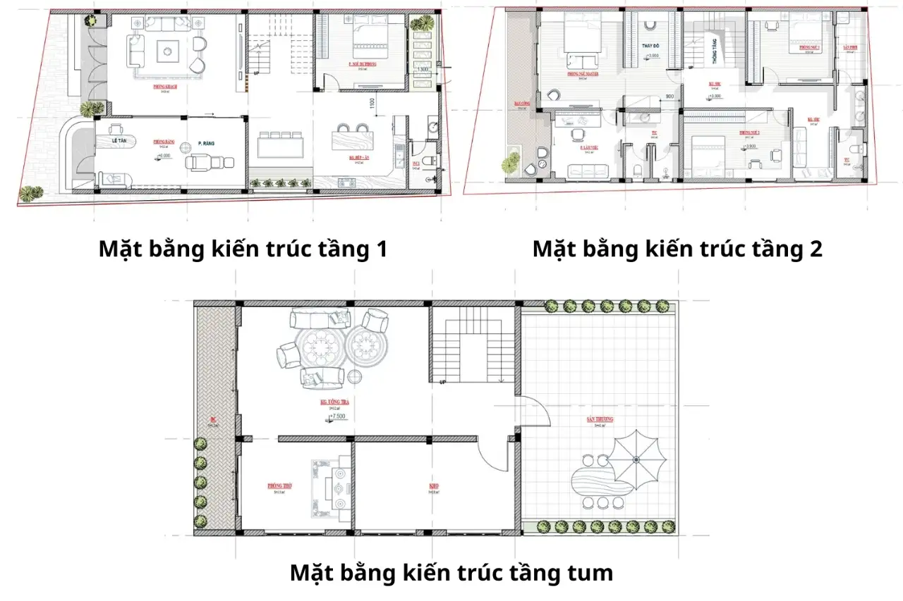Bản vẽ thiết kế nhà 8x20m