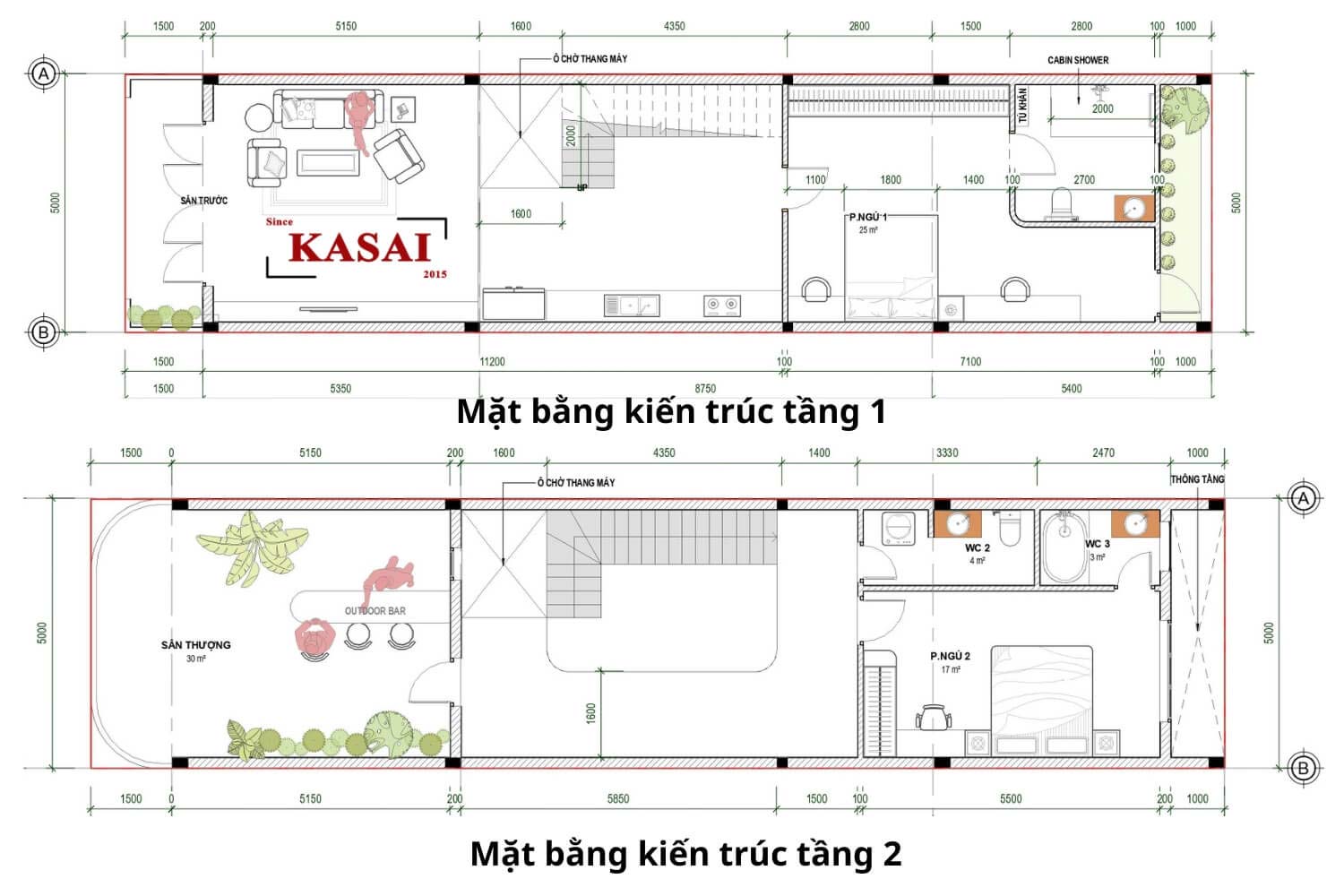 Nhà 2 tầng 5x16m tân cổ điển