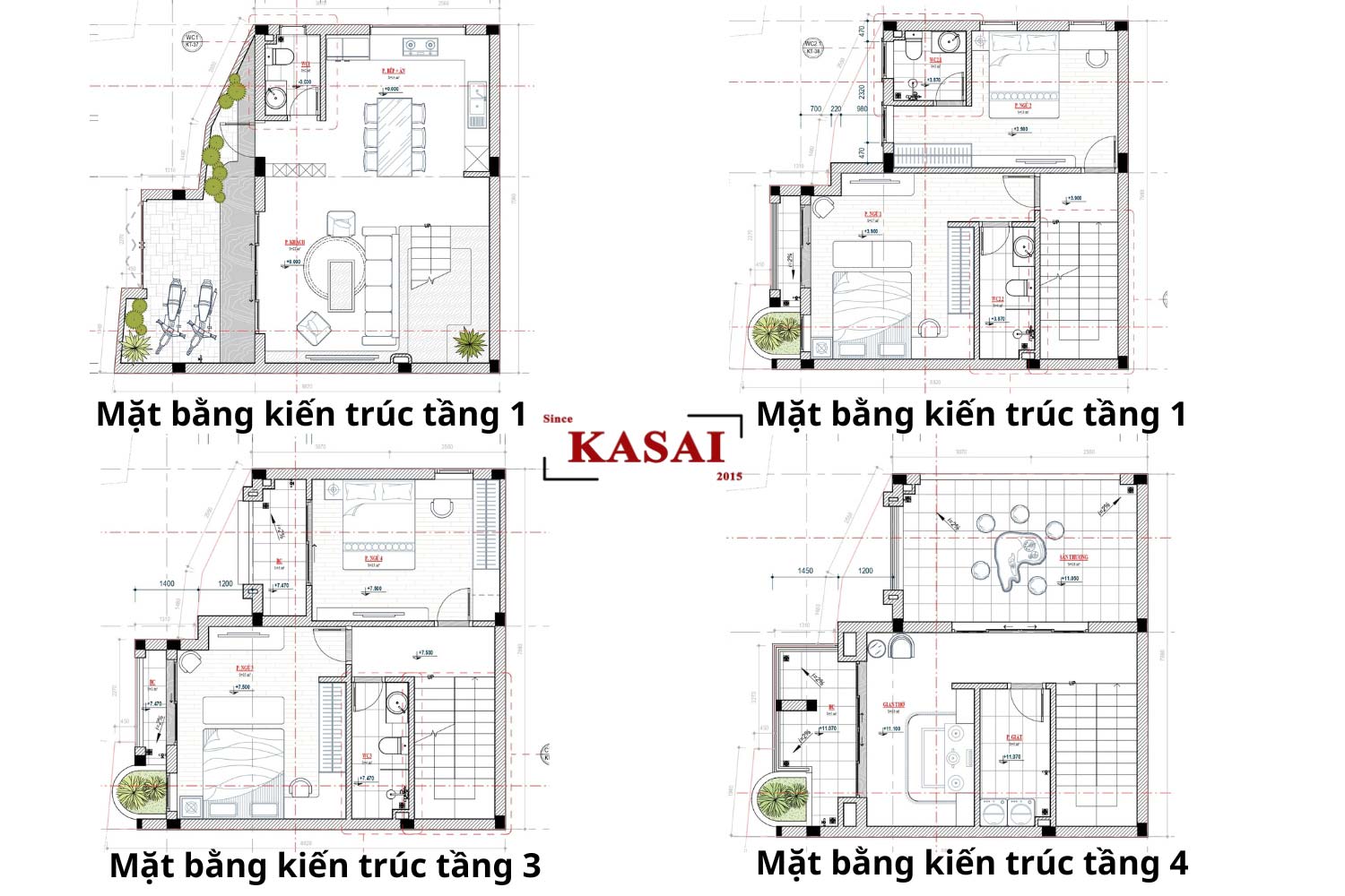 Bản vẽ thiết kế nhà 8x20m