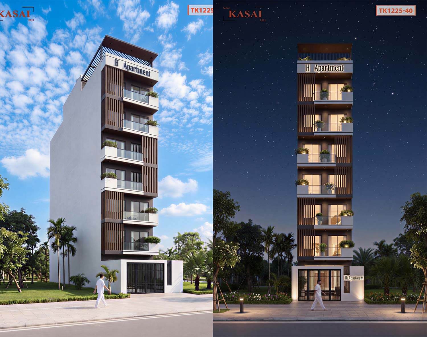 Mẫu căn hộ cho thuê 8 tầng