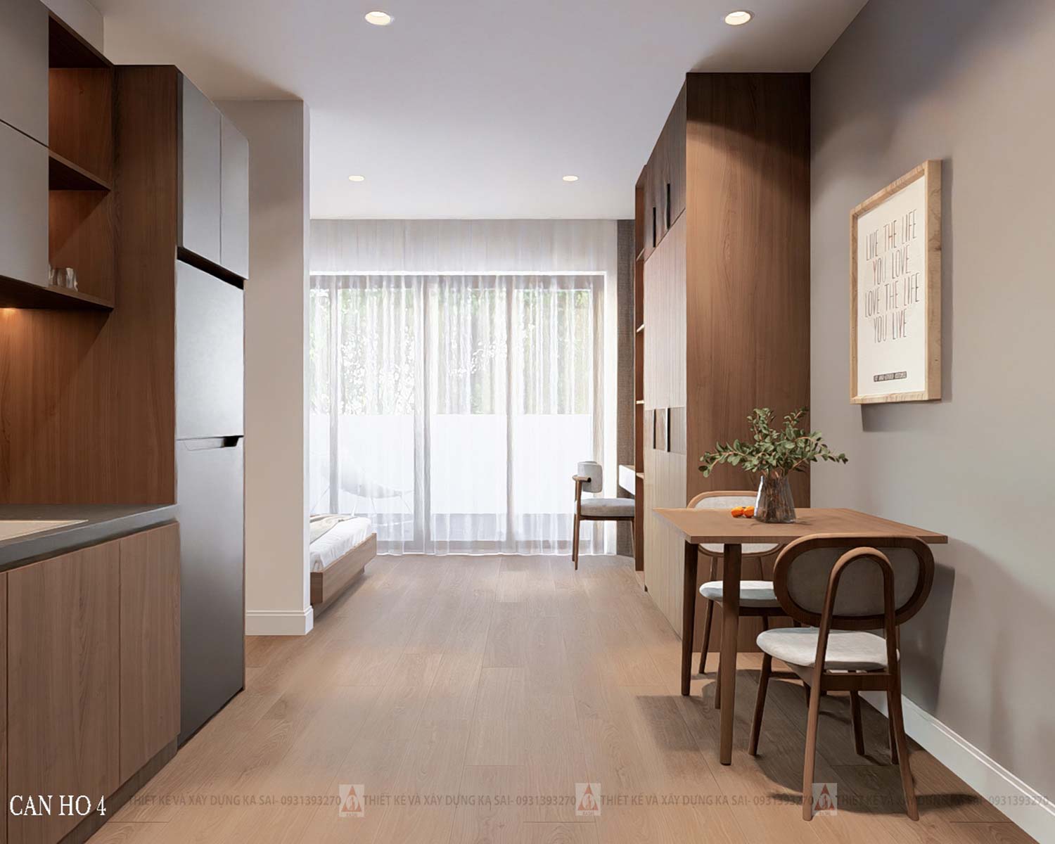 Mẫu căn hộ cho thuê 8 tầng