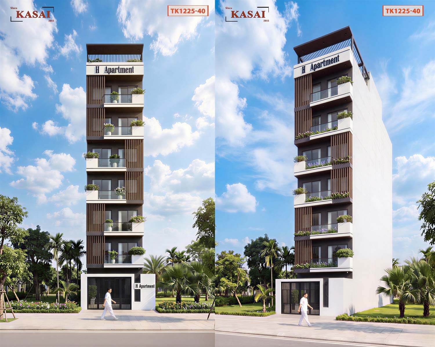 Mẫu căn hộ cho thuê 8 tầng