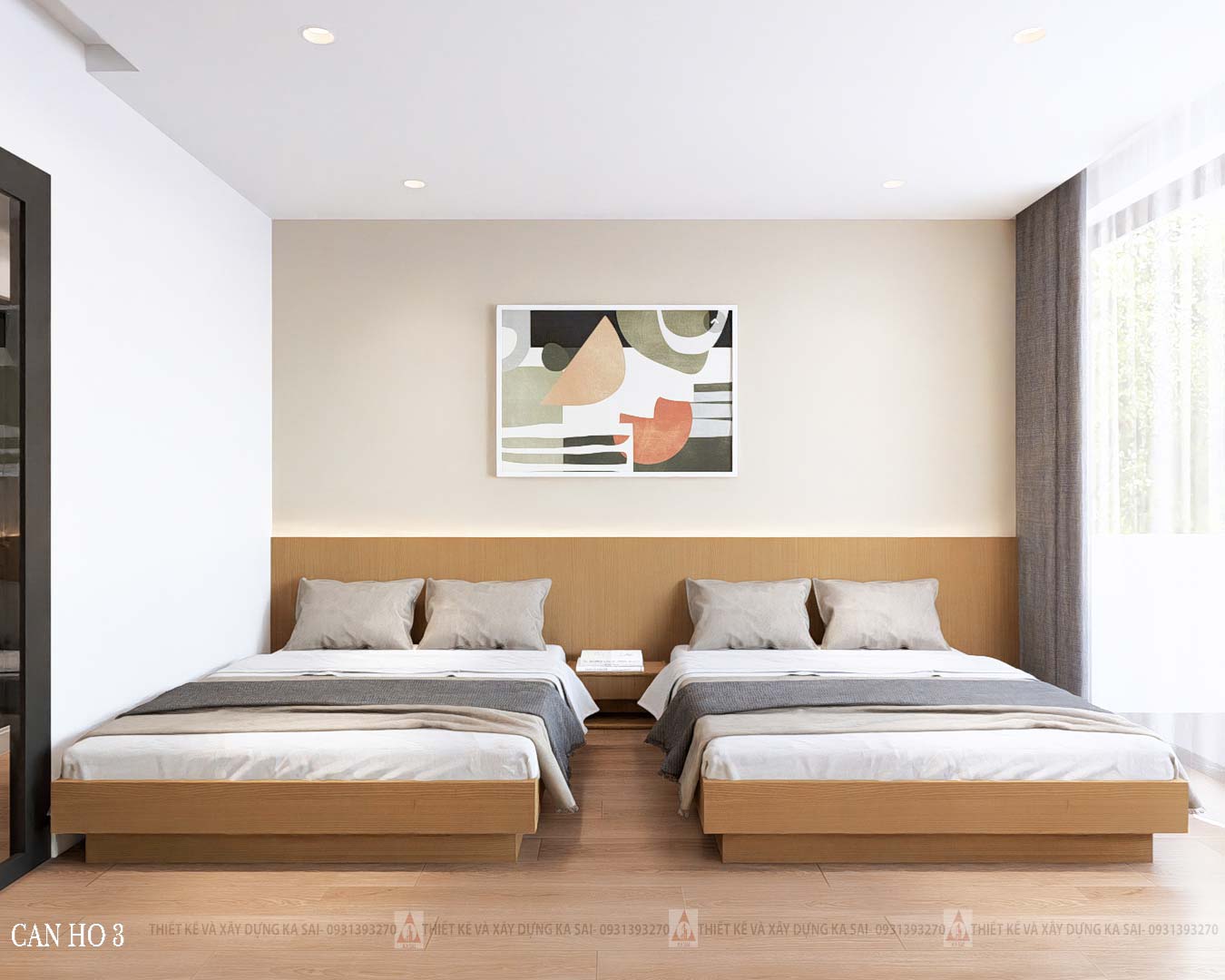 Mẫu căn hộ xanh mát hiện đại giữa phố