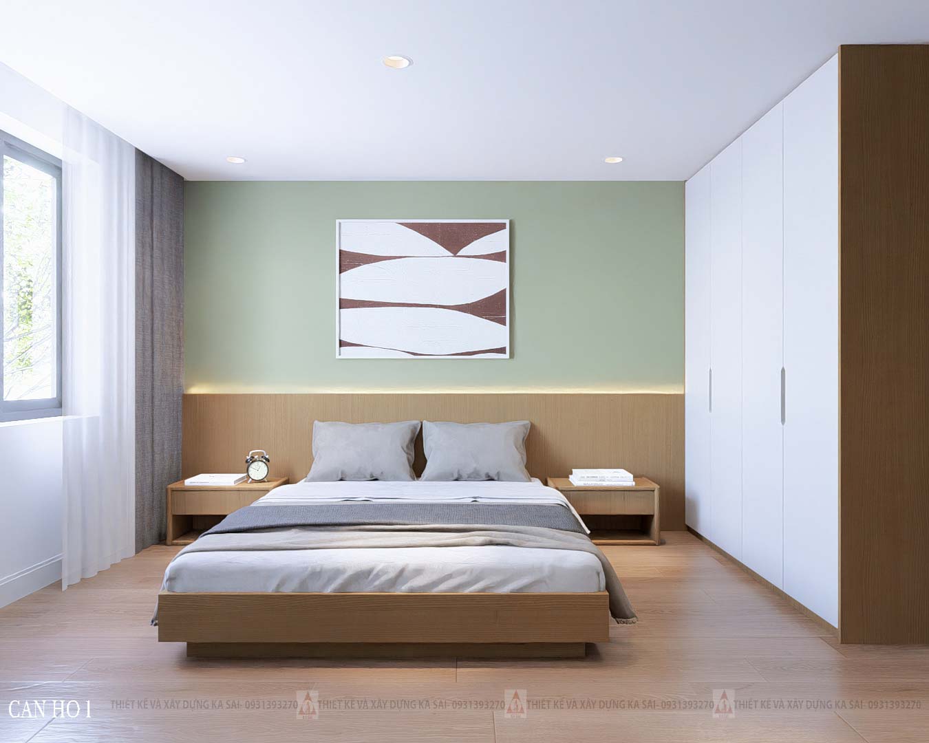 Mẫu căn hộ xanh mát hiện đại giữa phố
