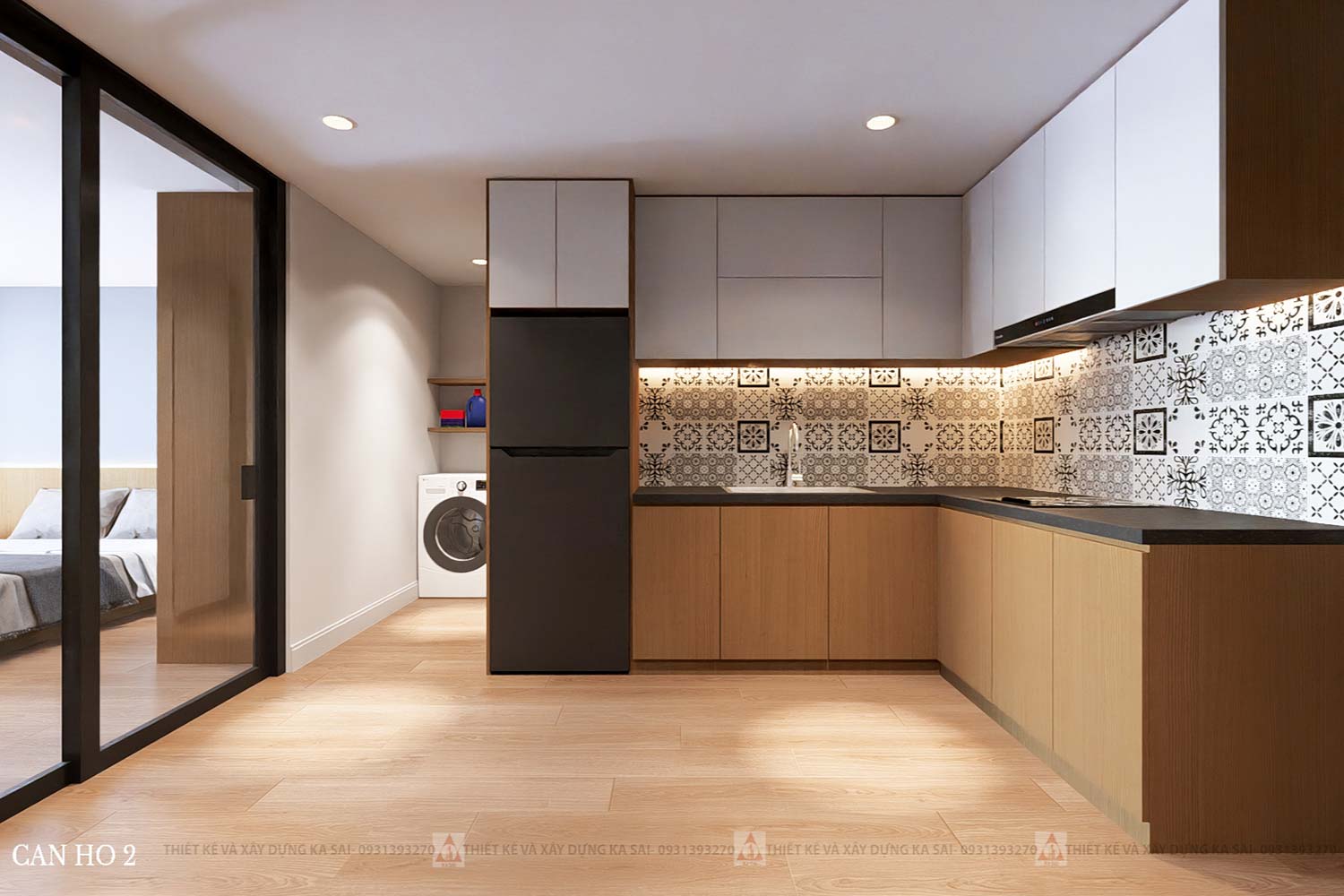 Mẫu căn hộ xanh mát hiện đại giữa phố