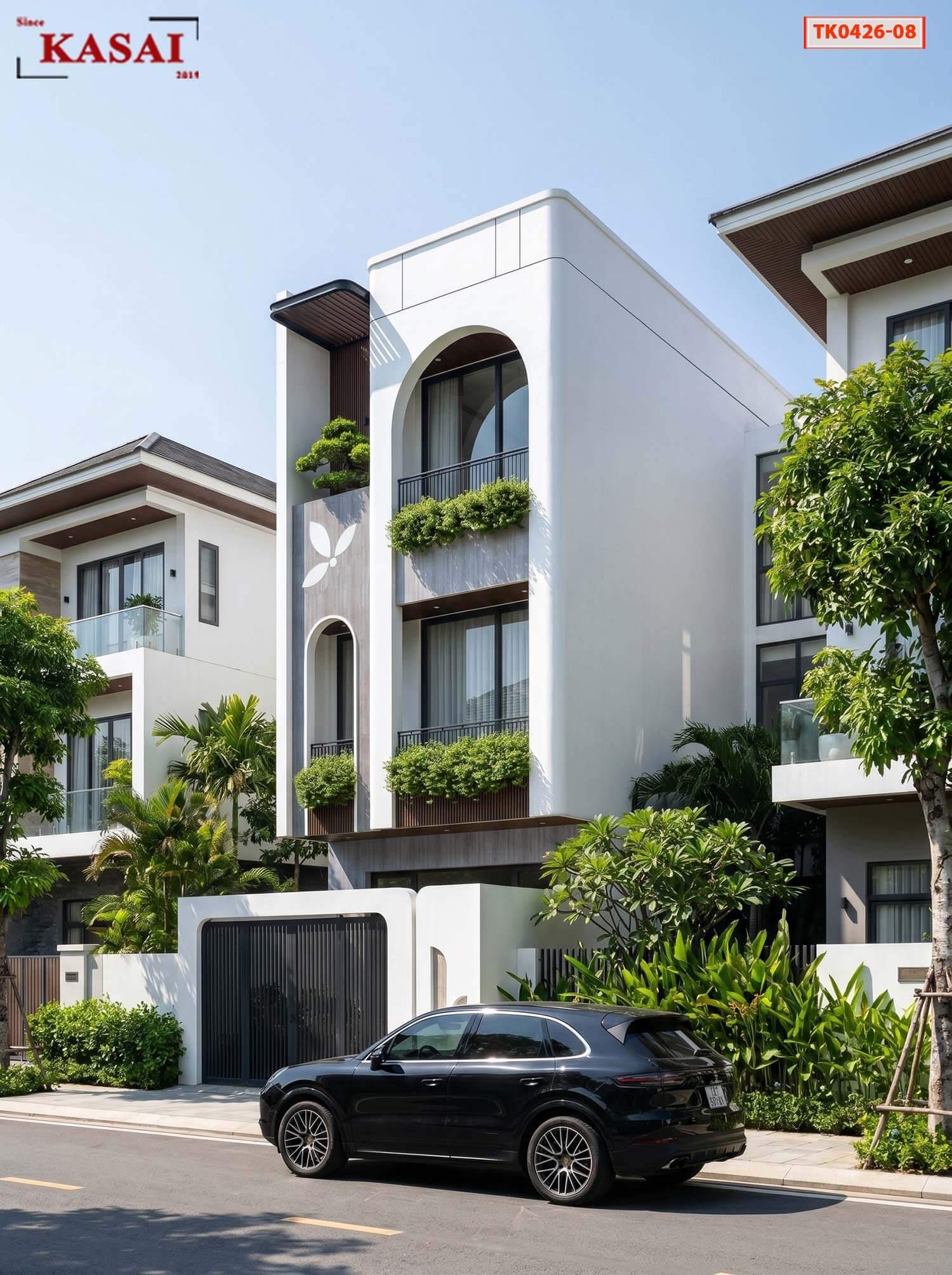 Mẫu nhà phố 3 tầng 5x20m đẹp