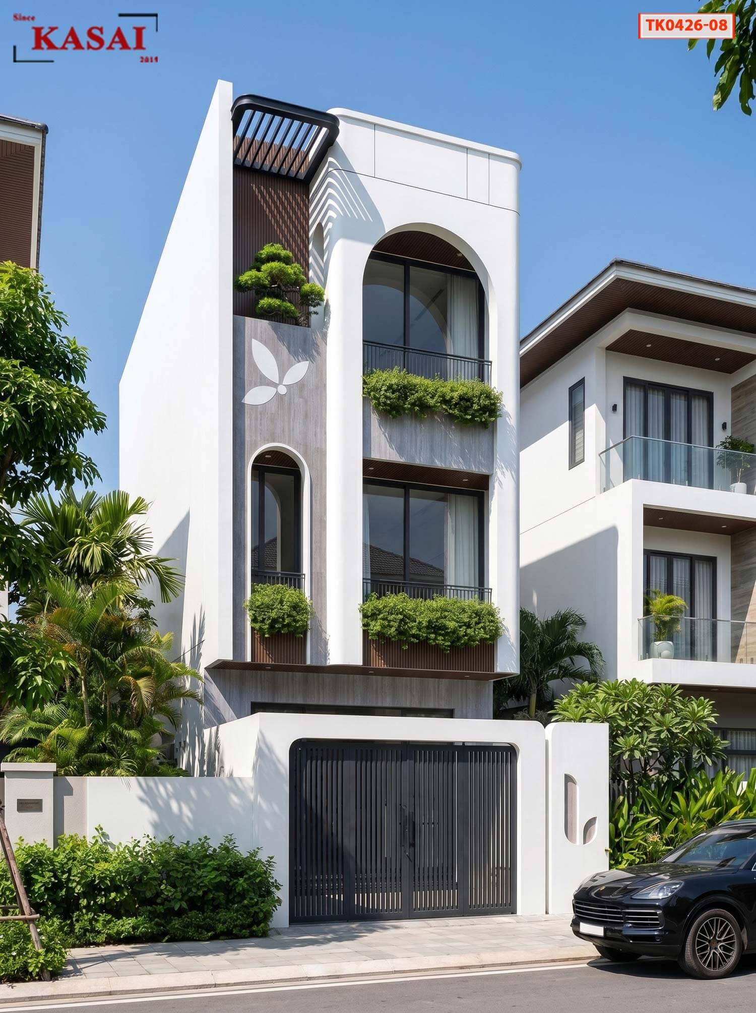 Mẫu nhà phố 3 tầng 5x20m đẹp