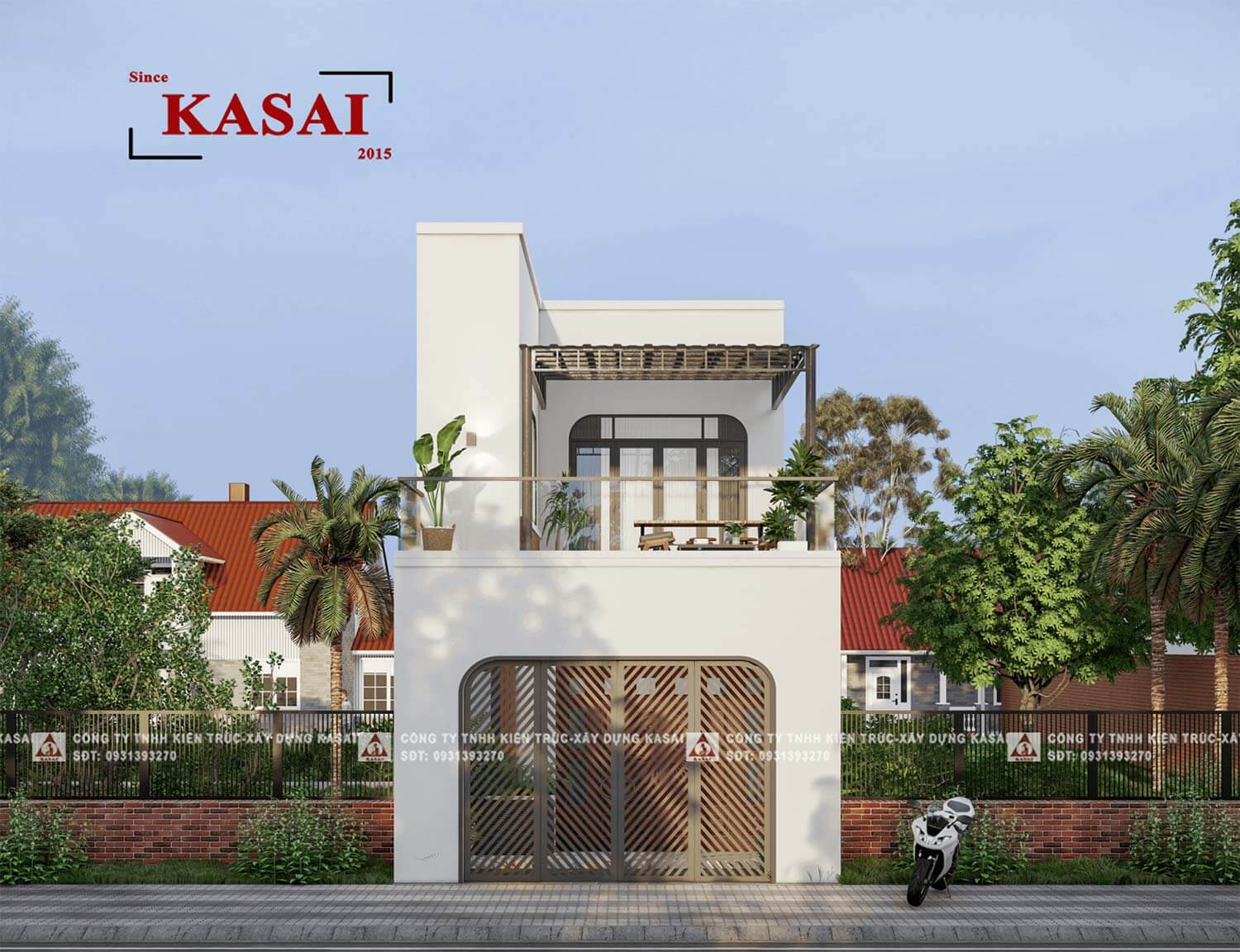 Nhà 2 tầng 5x15m