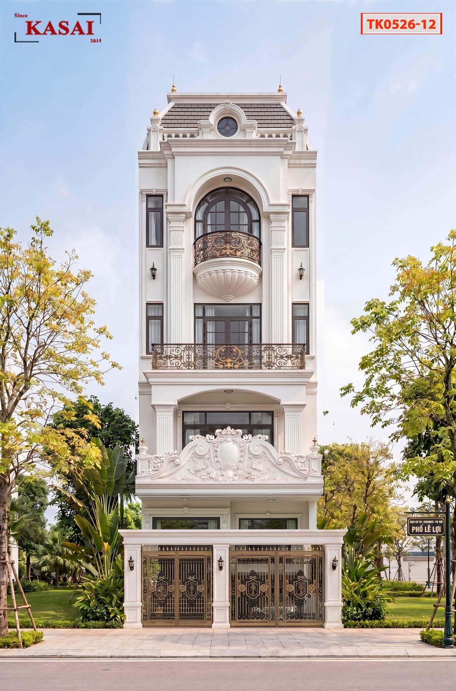 Nhà 5 tầng tân cổ điển