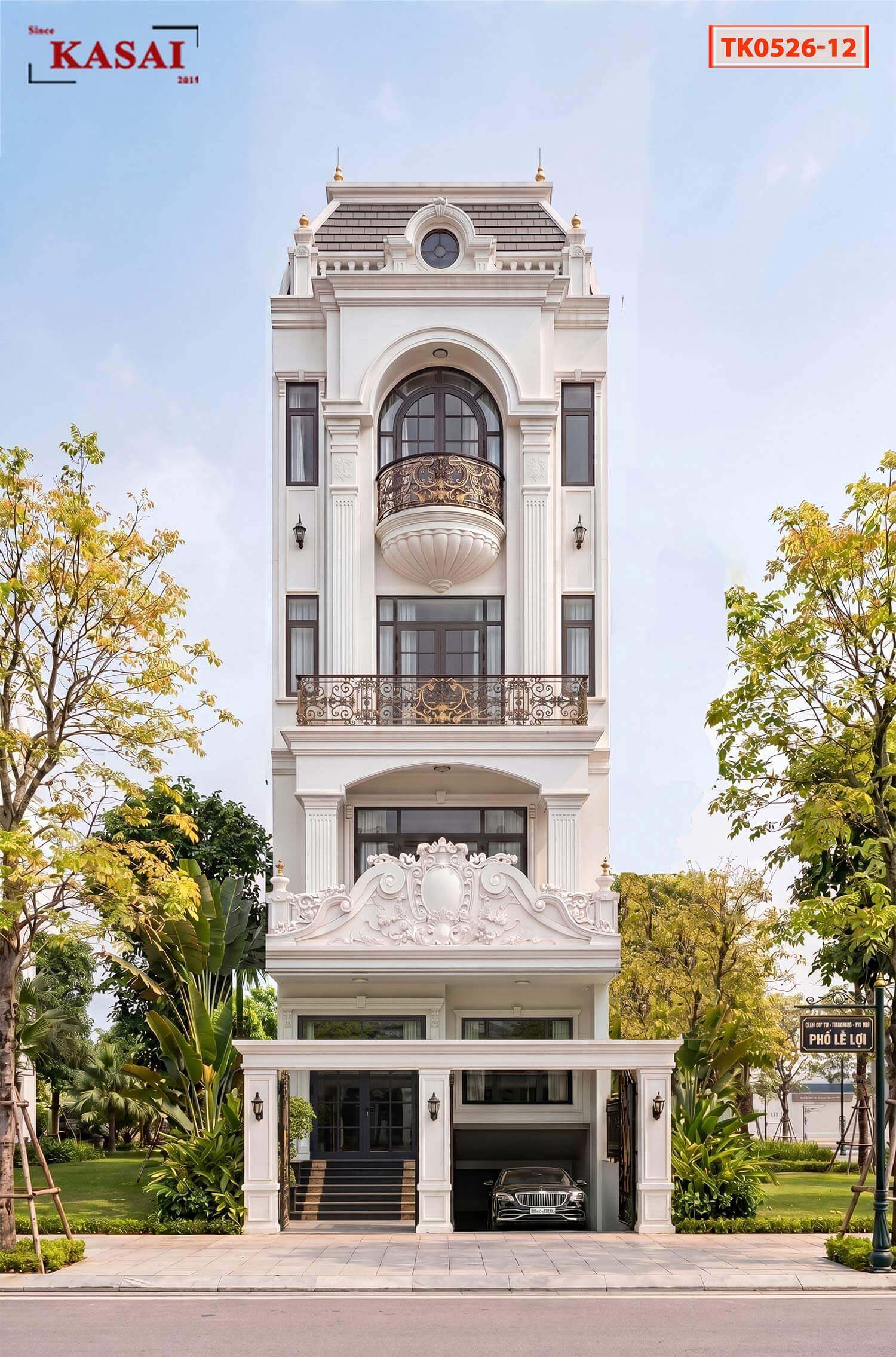 Nhà 5 tầng tân cổ điển