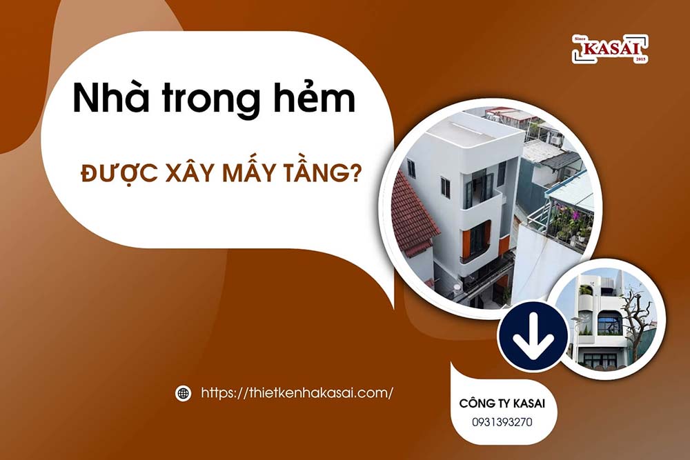 Nhà trong hẻm được xây mấy tầng