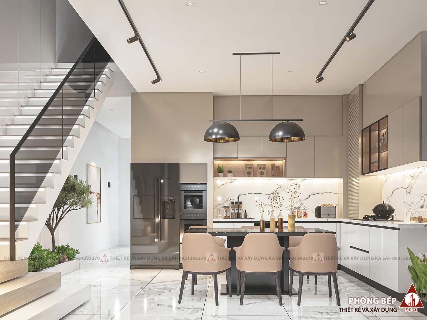 Nhà 5 tầng tân cổ điển