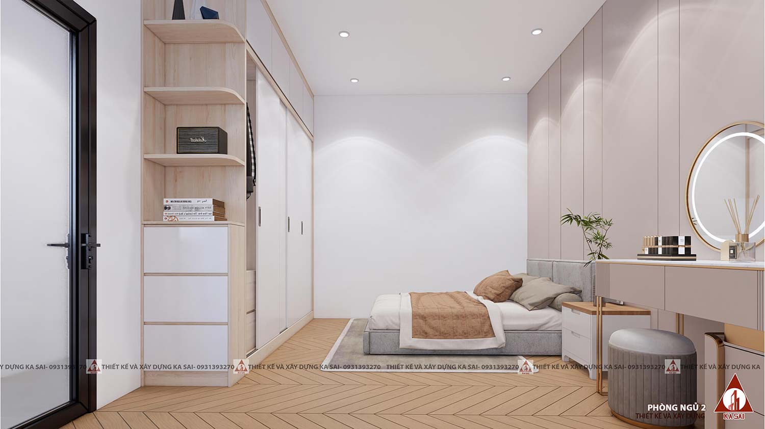 Mẫu nhà 2 tầng 5x16m