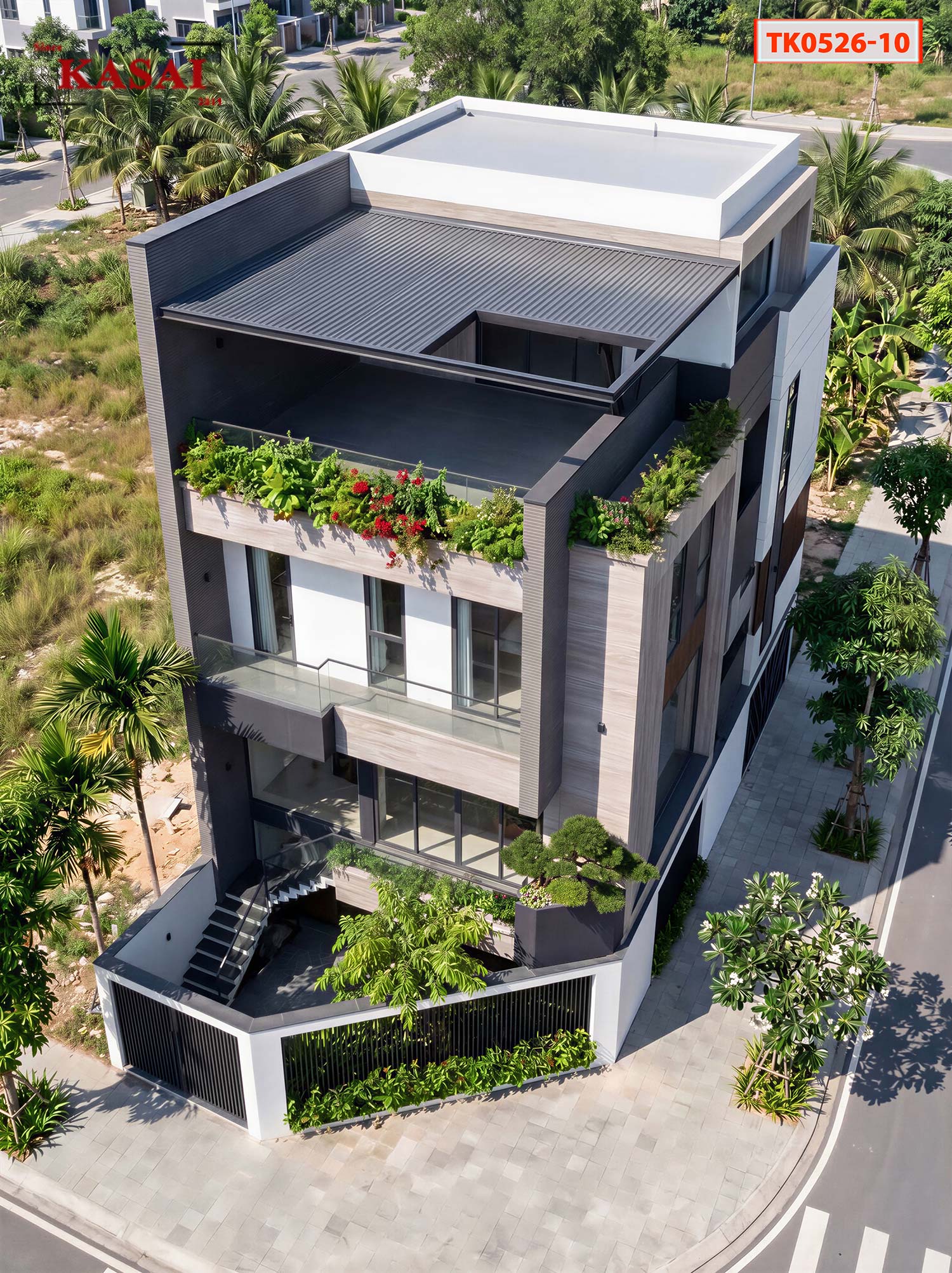 Thiết kế biệt thự 8x20m