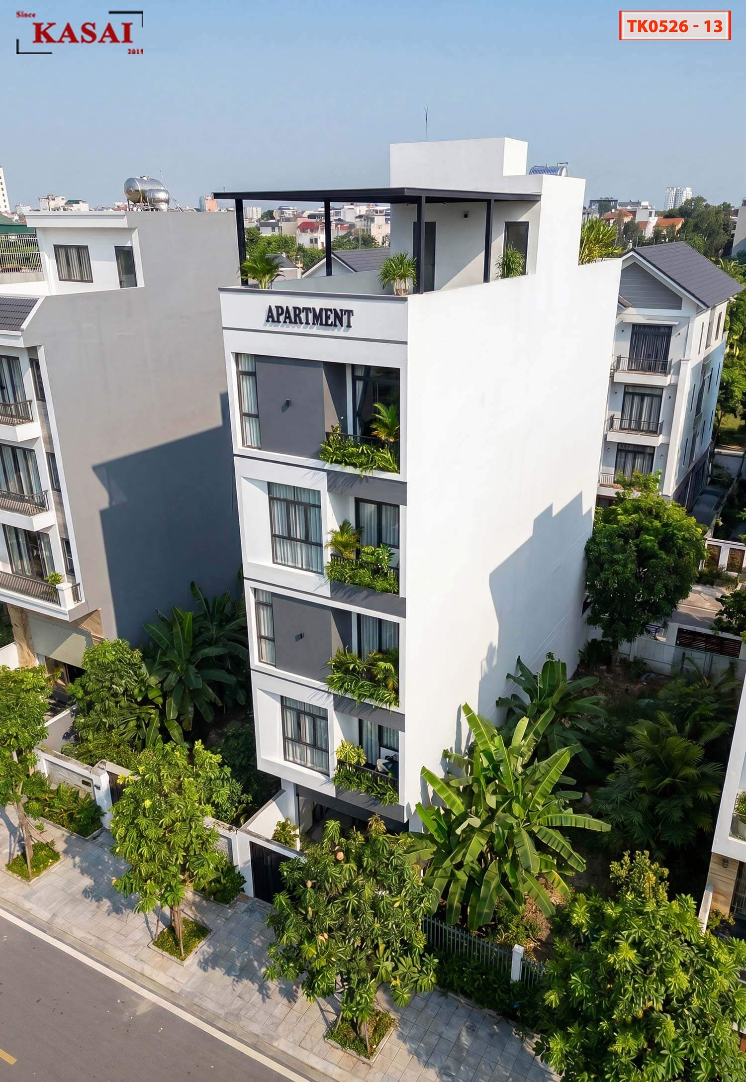 Thiết kế căn hộ 5x22m 6 tầng