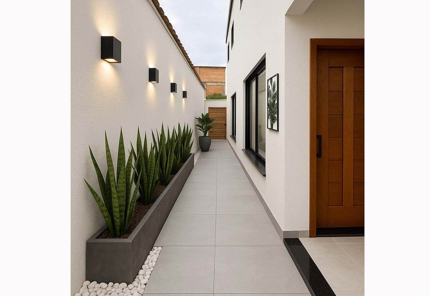 Thiết kế lối đi bên hông nhà